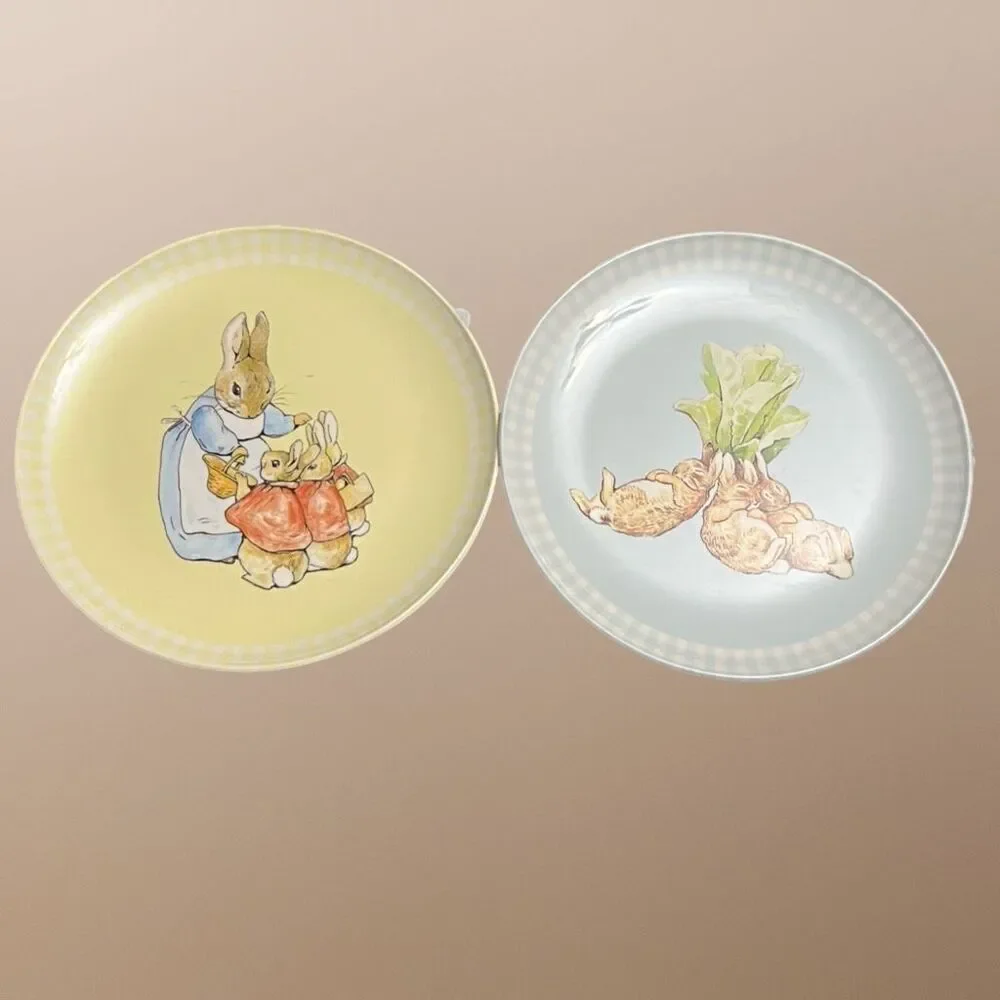 2 Pottery Barn Beatrix Potter Peter Rabbit Plates 9”